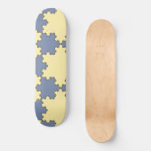 Tessellated Koch Snowflakes (Fraktal Muster) Skateboard (Vorderseite)