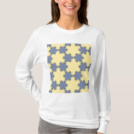 Tessellated Koch Snowflakes (Fraktal Muster) T-Shirt