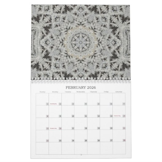 Tessellations Frost Manipulations Calendar Kalender (Feb 2026)