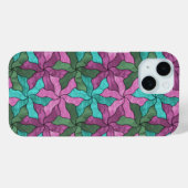 Tessellierte Blume aus Hartglas Case-Mate iPhone Hülle (Rückseite (Horizontal))