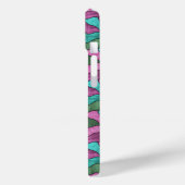 Tessellierte Blume aus Hartglas Case-Mate iPhone Hülle (Rückseite / Links)