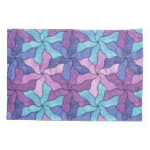 Tessellierte Blume aus Hartglas Kissenbezug (Rückseite)