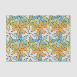 Tessellierte Blume aus Hartglas Seidenpapier