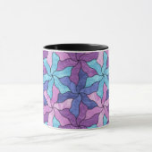 Tessellierte Blume aus Hartglas Tasse (Zentrum)