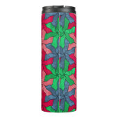 Tessellierte Blume aus Hartglas Thermosbecher (Rückseite)