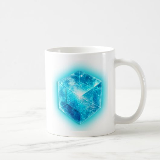 Tesseract, 4D Hypercube, Hyperwürfel Kaffeetasse (Rechts)