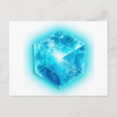 Tesseract, 4D Hypercube, Hyperwürfel Postkarte (Vorderseite)