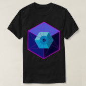 Tesseract 4D Hypercube  T-Shirt (Design vorne)