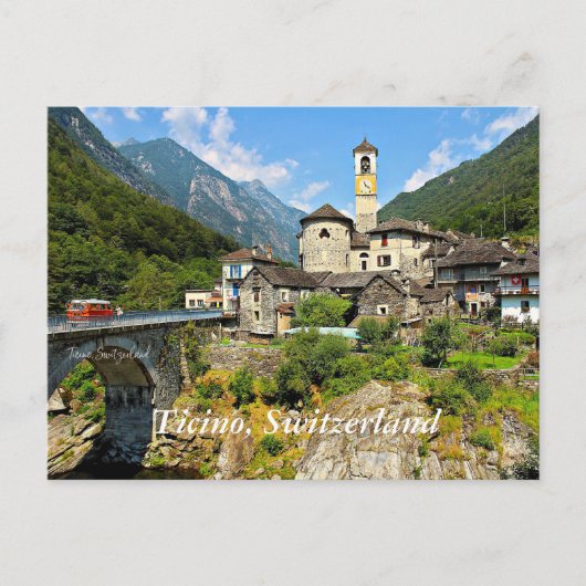 Tessin, Schweiz landschaftliches Foto Postkarte (Vorderseite)