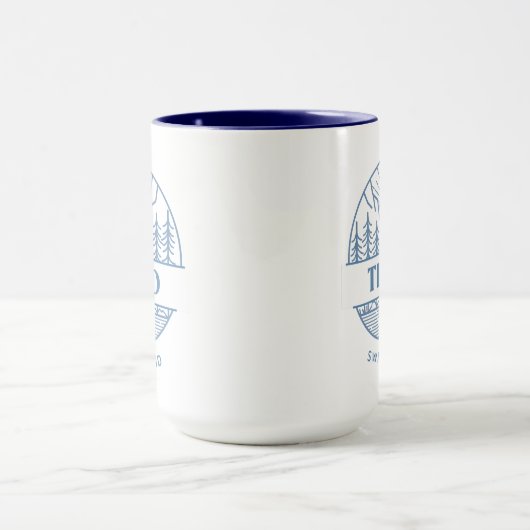 Tessin, Schweiz | Minimalistische Landschaft Tasse (Zentrum)