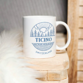 Tessin, Schweiz | Minimalistische Landschaft Tasse