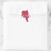 Tessin - Tessin Quadratischer Aufkleber (Tasche)