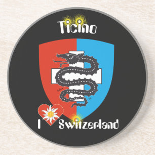 Tessin - Tessin - Schweiz - Svizzera Bierteller Getränkeuntersetzer