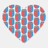 Tessin, Wappen. Kantone Schweiz Herz-Aufkleber (Vorderseite)