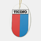 Tessin, Wappen. Kantone Schweiz Keramik Ornament (Links)