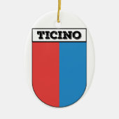 Tessin, Wappen. Kantone Schweiz Keramik Ornament (Vorne)