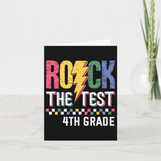 Test 4. Klasse Lehrer Studen Karte (Vorderseite)