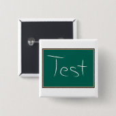 Test Chalkboard School Button (Vorne & Hinten)