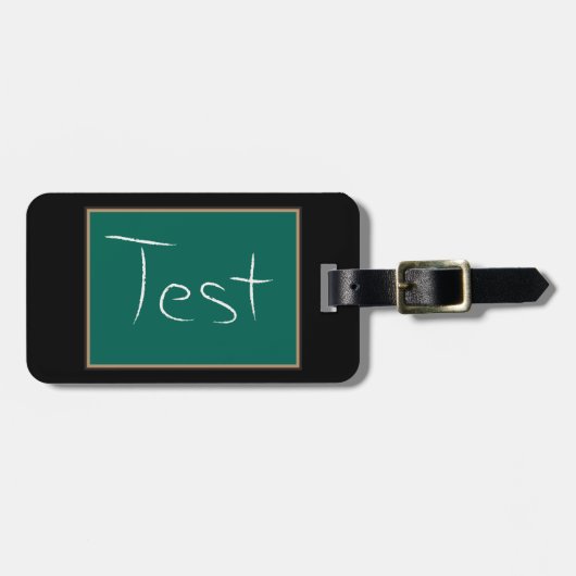 Test Chalkboard School Gepäckanhänger (Vorderseite horizontal)