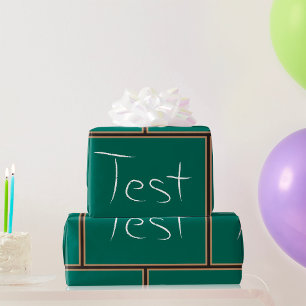 Test Chalkboard School Geschenkpapier