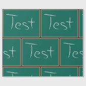 Test Chalkboard School Geschenkpapier (Flach)