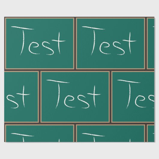 Test Chalkboard School Geschenkpapier (Flach)