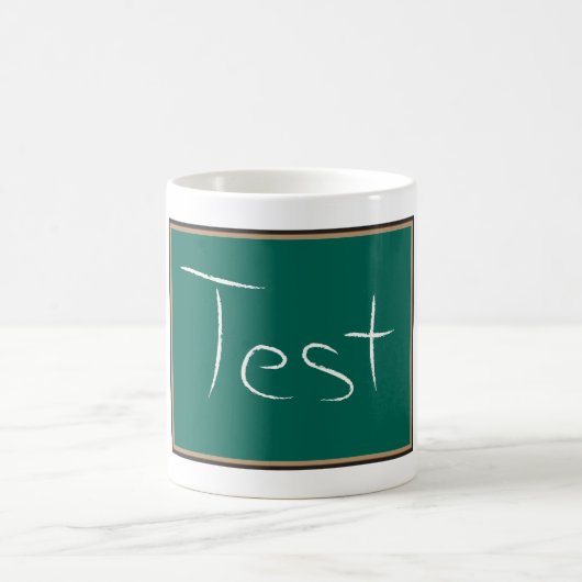 Test Chalkboard School Kaffeetasse (Mittel)