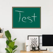 Test Chalkboard School Poster