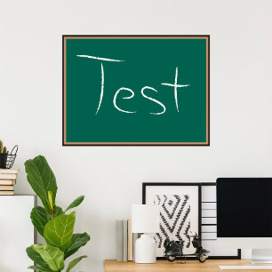 Test Chalkboard School Poster