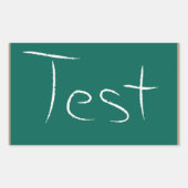 Test Chalkboard School Rechteckiger Aufkleber (Vorderseite)