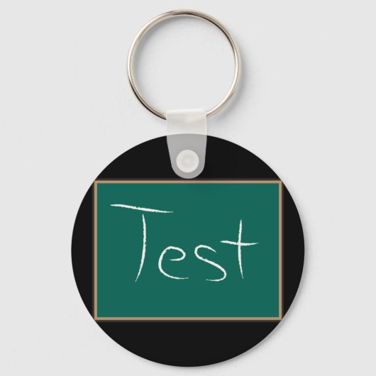 Test Chalkboard School Schlüsselanhänger (Rückseite)