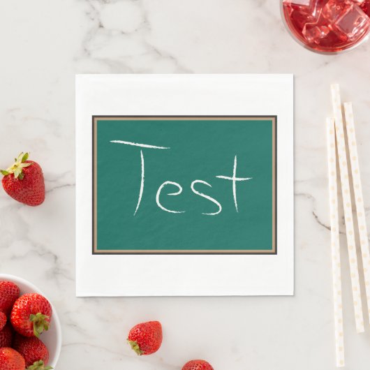 Test Chalkboard School Serviette (Beispiel)