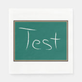 Test Chalkboard School Serviette (Vorderseite)