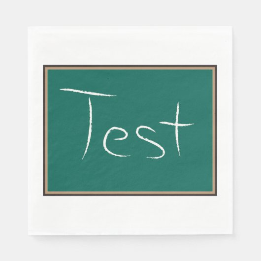 Test Chalkboard School Serviette (Vorderseite)