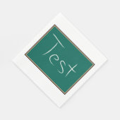 Test Chalkboard School Serviette (Ecke)