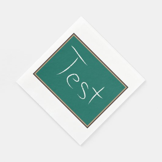 Test Chalkboard School Serviette (Ecke)
