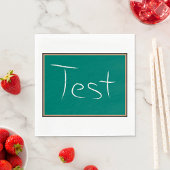 Test Chalkboard School Serviette