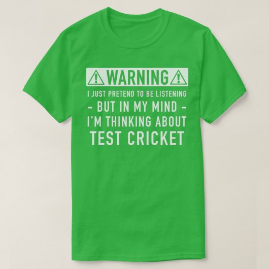 Test Cricket Gift Classic TShirt (Design vorne)
