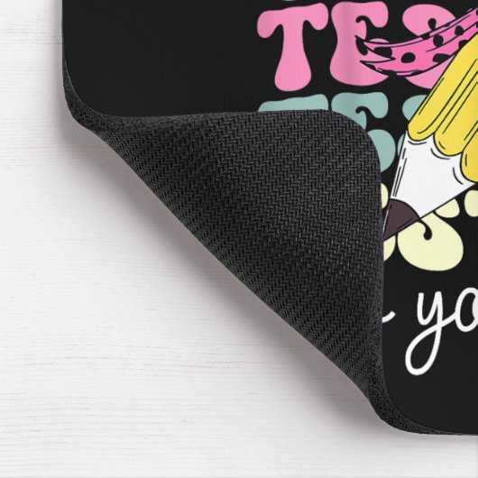 Test Day Couqette Bow Stift nicht Stress tun B Mousepad (Ecke)