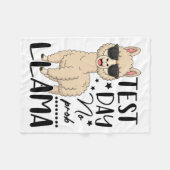 Test Day No Prob Llama Lehrer Student Test D Fleecedecke (Vorderseite (Horizontal))