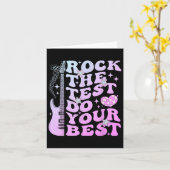 Test Day Rock the Test Do Your Best Testing Day Te Karte (Gelbe Blume)