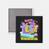 Test Day, Rock The Test Don't Stress Just Do Your Magnet (Vorderseite/Rückseite)