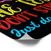 Test Day Rock The Test Don't Stress Teacher Testin Poster (Ecke)