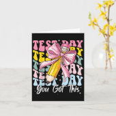 Test Day Rock The Test Motivational Teacher You Go Karte (Gelbe Blume)