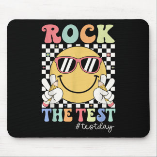 Test Day Rock the Test Motivierend Teacher Testie Mousepad