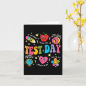 Test Day Rock The Test Testing Day Motivational Te Karte (Gelbe Blume)