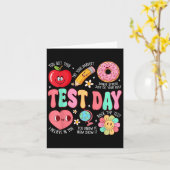 Test Day Rock The Test Testing Day Motivational Te Karte (Gelbe Blume)