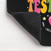 Test Day Rock The Test Testing Day Motivational Te Mousepad (Ecke)