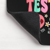 Test Day Rock The Test Testing Day Motivational Te Mousepad (Ecke)