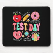 Test Day Rock The Test Testing Day Motivational Te Mousepad (Vorne)